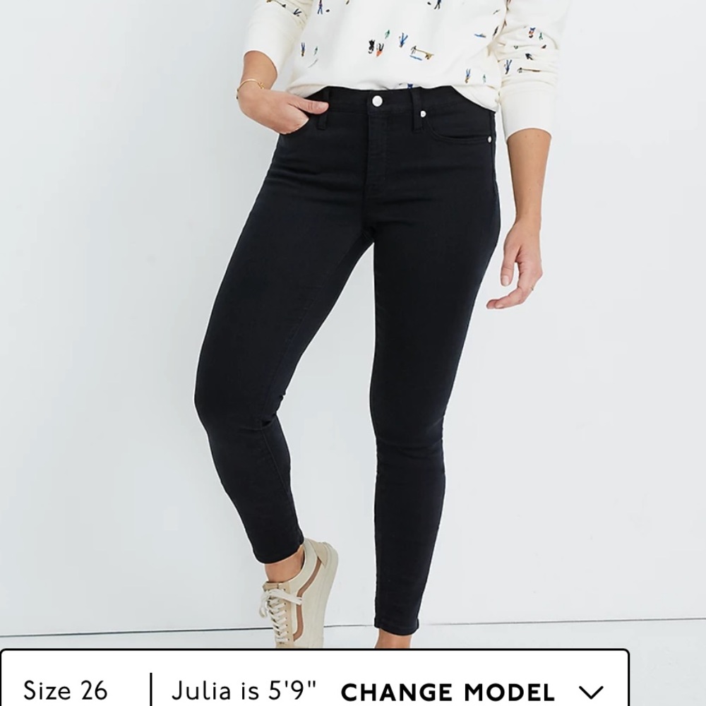 Madewell 9in high rise skinny jeans